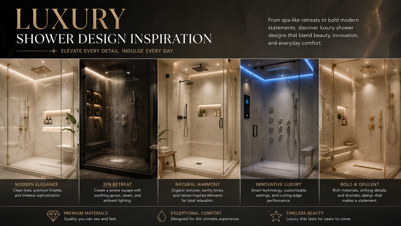 Luxury shower design inspiration